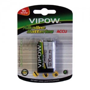 Bateria alkaliczna Vipow 9V 6LR61